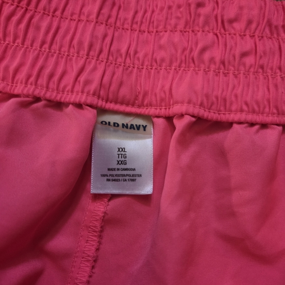 Womens Neon Pink Running Shorts Athletic Elastic Waist Plus Size XXL 2X Old Navy - Picture 4 of 6